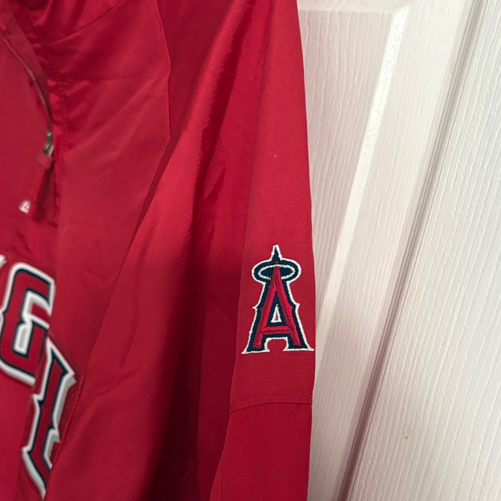 Los Angeles Angels Pullover Quarterzip Jacket Size Large - Picture 5 of 10